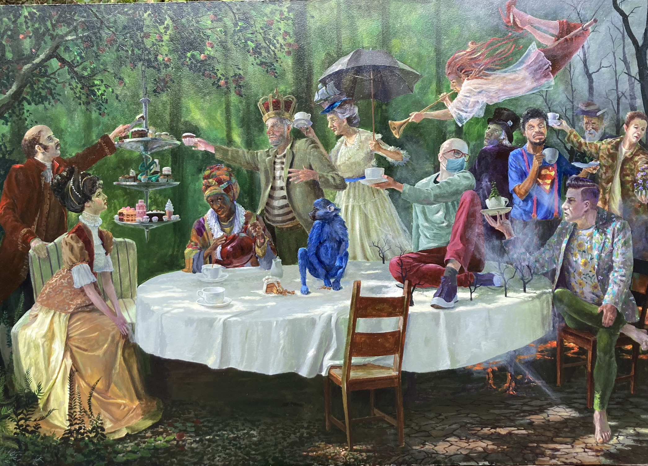 The Blue Baboon at the Last Tea Party artwork